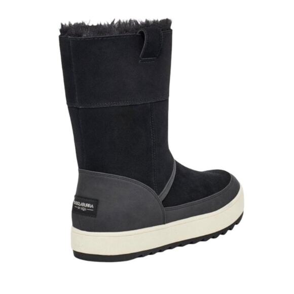 Koolaburra by UGG Tynlee Pull on Winter Boots Black & White - Picture 3 of 4